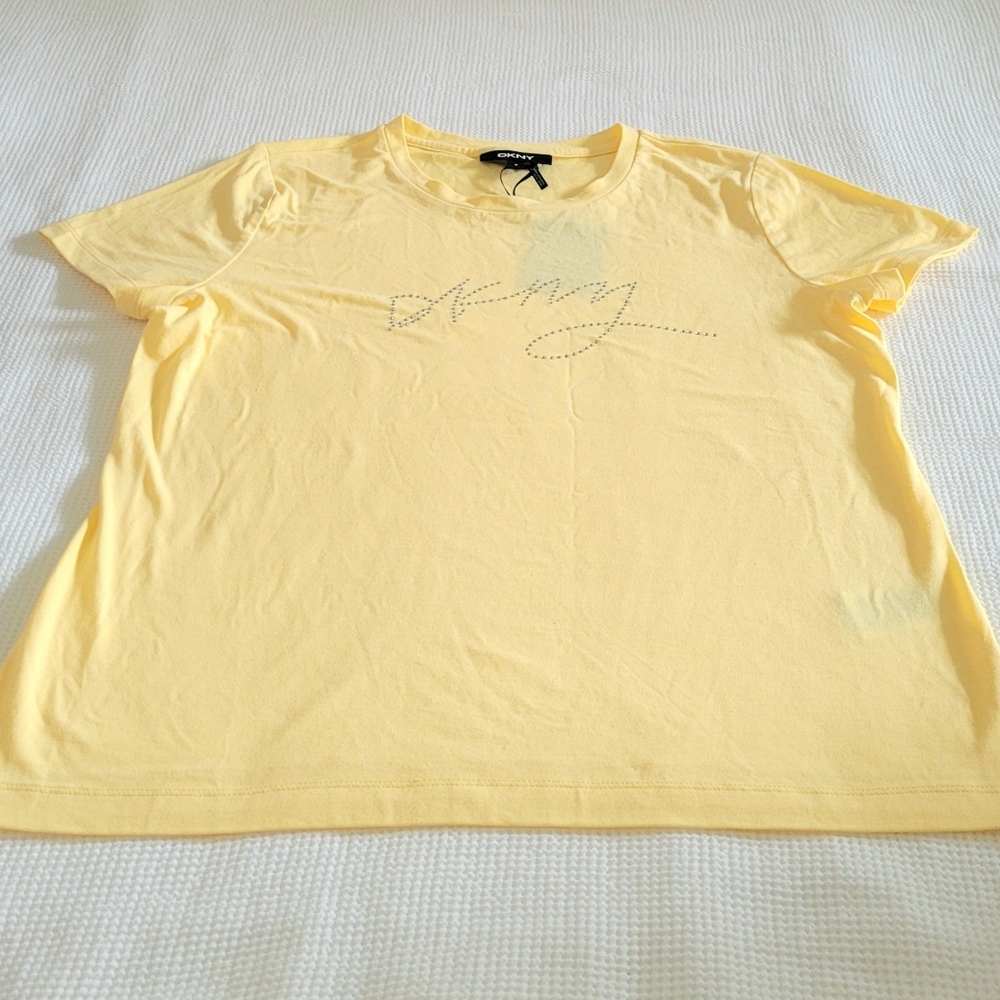 DKNY Crystal💎 Embellished Logo Tee - Picture 9 of 11